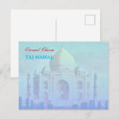 Indiase Taj Mahal postkaart (Voorkant / Achterkant)