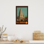 Indiase Tempelprint Indiase Kunst Reisposter Poster (Keuken)