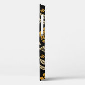 Indiase textiel: traditionele bloemennaadloos. Case-Mate iPhone case (Achterkant / Links)