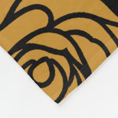 Indiase textiel: traditionele bloemennaadloos. fleece deken (Hoek)