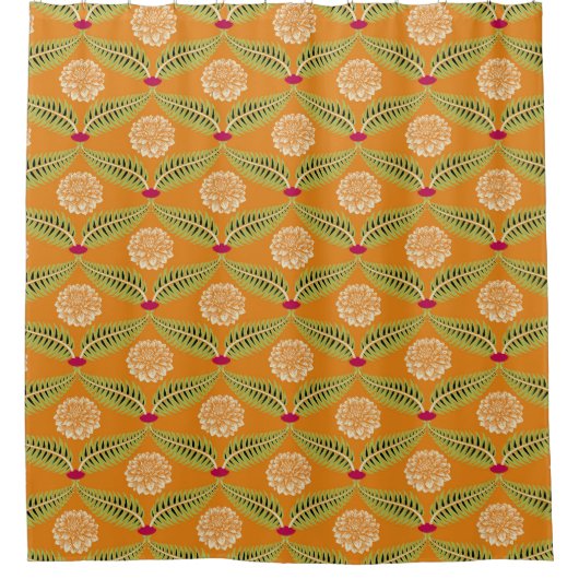 Indiase traditionele illustratiepatroon. douchegordijn (Voorkant)