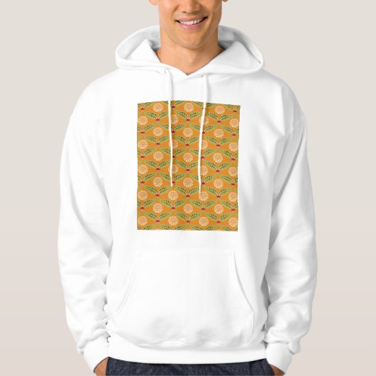 Indiase traditionele illustratiepatroon. hoodie (Voorkant)