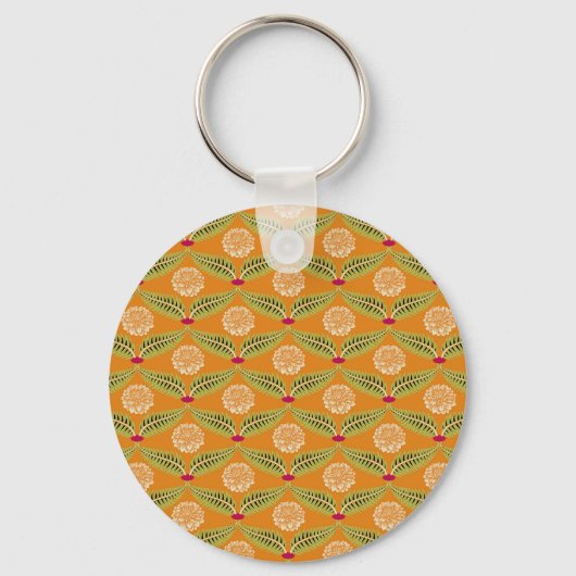 Indiase traditionele illustratiepatroon. sleutelhanger (Voorkant)