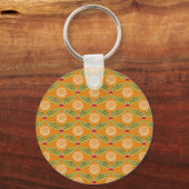 Indiase traditionele illustratiepatroon. sleutelhanger (Achterkant)