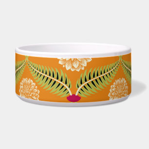 Indiase traditionele illustratiepatroon. voerbakje