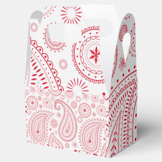 Indiase Traditionele Kunst Patroon Party Favor Box Bedankdoosjes (Geopend)