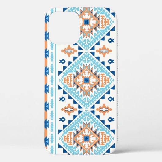 Indiase tribal tapijt Ornament Patroon Case-Mate iPhone Case (Achterkant)