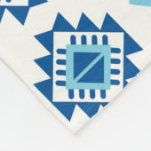 Indiase tribal tapijt Ornament Patroon Fleece Deken (Hoek)