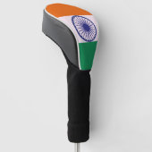 Indiase Tricolor Tiranga Golfheadcover (Schuin)