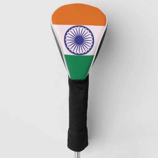 Indiase Tricolor Tiranga Golfheadcover (Voorkant)