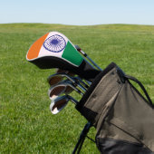 Indiase Tricolor Tiranga Golfheadcover (Insitu)