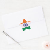Indiase Tricolor Tiranga Ster Sticker (Envelop)