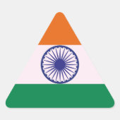 Indiase Tricolor Tiranga Sticker (Voorkant)