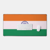 Indiase Tricolor Tiranga Vlag Bureaumat (Keyboard & Muis)