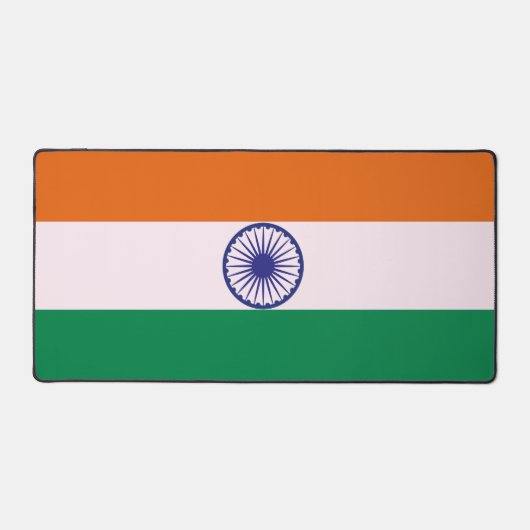 Indiase Tricolor Tiranga Vlag Bureaumat (Voorkant)