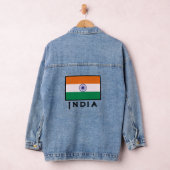 Indiase Tricolor Tiranga Vlag Denim Jacket (Hangar)