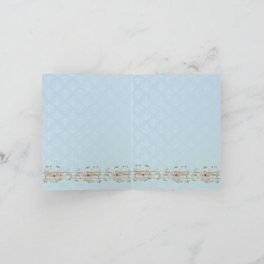 Indiase Trouw II - Trouwkaart voor de getuige van  (Binnen)