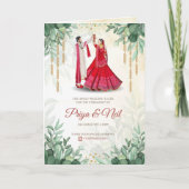 Indiase trouwceremonie gids programma (Voorkant)