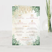 Indiase trouwceremoniegids programma (Achterkant)