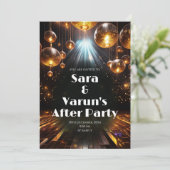 Indiase trouwfeest nafeest uitnodiging Digitale br (Staand voorkant)