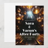 Indiase trouwfeest nafeest uitnodiging Digitale br (Voorkant / Achterkant)