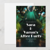 Indiase trouwfeest nafeest uitnodiging Digitale ui (Voorkant / Achterkant)