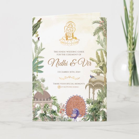 Indiase trouwgids & hindoe-ceremonieprogramma programma (Voorkant)