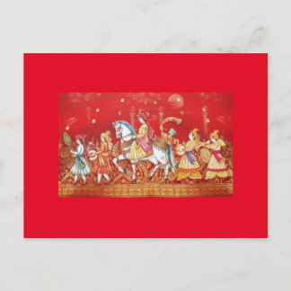 Indiase trouwkaart briefkaart