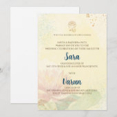 Indiase trouwkaart Digitale Hindoe trouwkaart Kaart (Voorkant / Achterkant)