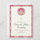 Indiase trouwkaart & Indiase trouwuitnodigingen Kaart (Voorkant)