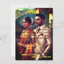 Indiase trouwkaart kaart