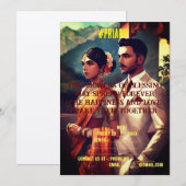 Indiase trouwkaart kaart (Voorkant / Achterkant)