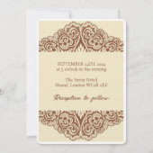 Indiase trouwuitnodigingen henna kaart (Achterkant)