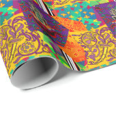 Indiase Turkse feestelijke patchwork Mandala Cadeaupapier (Rol Hoek)