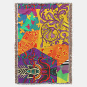 Indiase Turkse feestelijke patchwork Mandala Deken (Voorkant Verticaal)