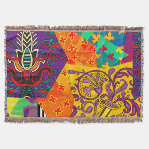 Indiase Turkse feestelijke patchwork Mandala Deken