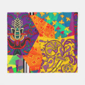 Indiase Turkse feestelijke patchwork Mandala Fleece Deken (Voorkant (Horizontaal))
