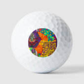 Indiase Turkse feestelijke patchwork Mandala Golfballen (Voorkant)
