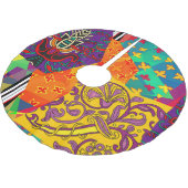 Indiase Turkse feestelijke patchwork Mandala Kerstboom Rok (Gekanteld)