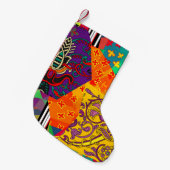 Indiase Turkse feestelijke patchwork Mandala Kleine Kerstsok (Voorkant (Hangend))