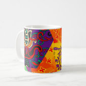 Indiase Turkse feestelijke patchwork Mandala Koffiemok (Voorkant links)