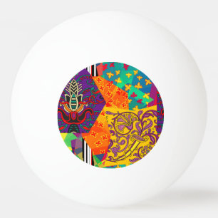 Indiase Turkse feestelijke patchwork Mandala Pingpongbal