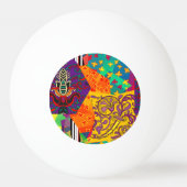 Indiase Turkse feestelijke patchwork Mandala Pingpongbal (Achterkant)