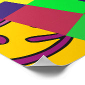 Indiase Turkse feestelijke patchwork Mandala Poster (Hoek)