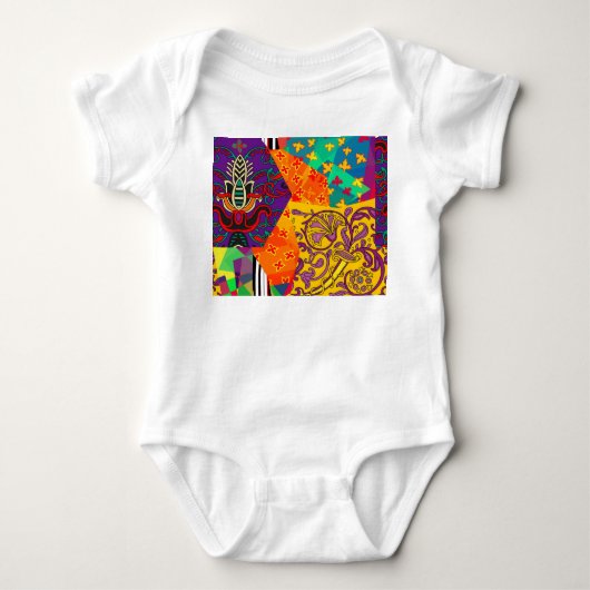 Indiase Turkse feestelijke patchwork Mandala Romper (Voorkant)