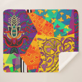 Indiase Turkse feestelijke patchwork Mandala Sherpa Deken (Voorkant (horizontaal))