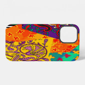 Indiase Turkse Festieve Patchwork Mandala iPhone Hoesje (Achterkant horizontaal)