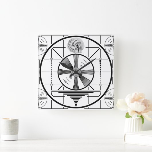 Indiase TV Test Patroon Klok (Huis)