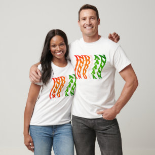 Indiase typografie kunst trotse Indiër T-shirt