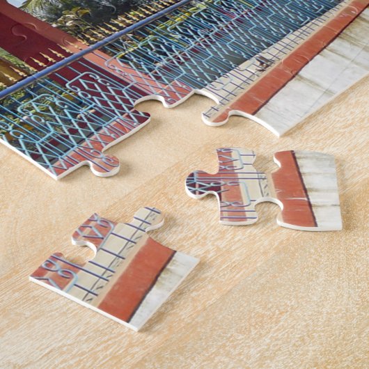 Indiase uitzicht-puzzel voor Tibetaans gebedswiel Legpuzzel (Zijkant)